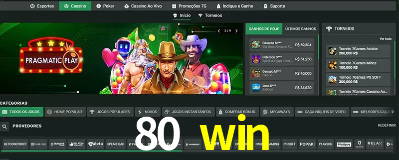 cassino 80 win